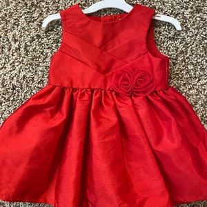 Red baby girl dress